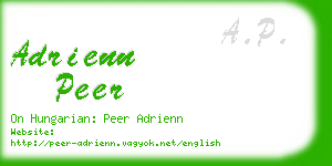 adrienn peer business card